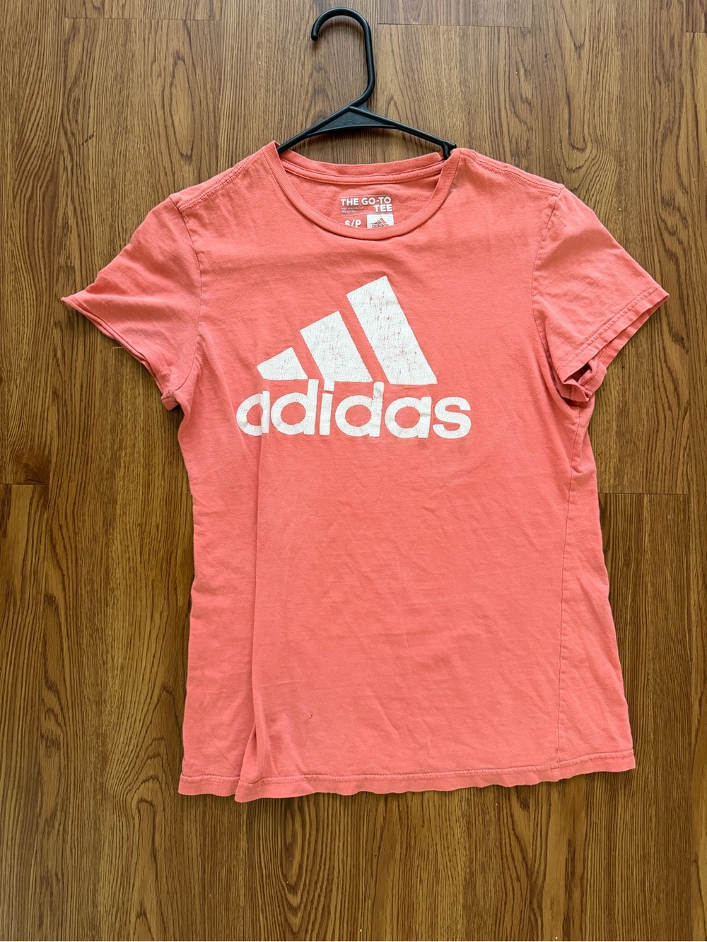 adidas Coral Pink Graphic Crew Tee